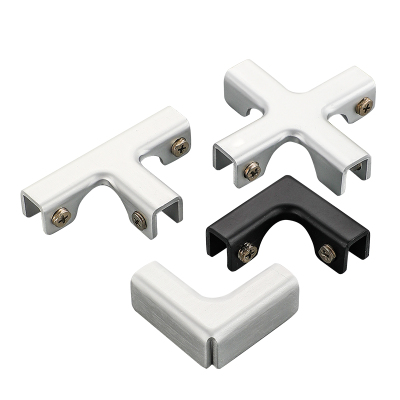 铝合金玻璃固定夹t型l形转角直护角槽子花箱菜池鱼缸瓷砖夹卡扣