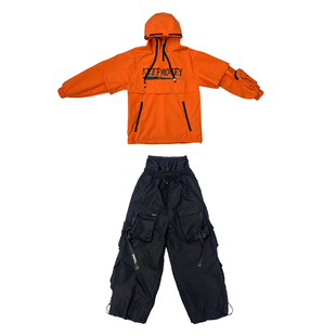 KEEPMONEY罗马橙美式滑雪服男女单板户外防水加厚雪服滑雪衣雪裤