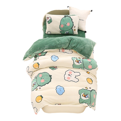双面绒三件套幼儿园被子