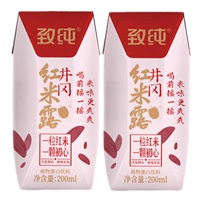 致纯井冈红米露红米奶植物奶米乳