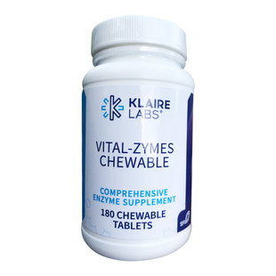 美国现货直邮拼邮Klaire Labs克莱尔消化酶胶囊咀嚼片儿童过敏