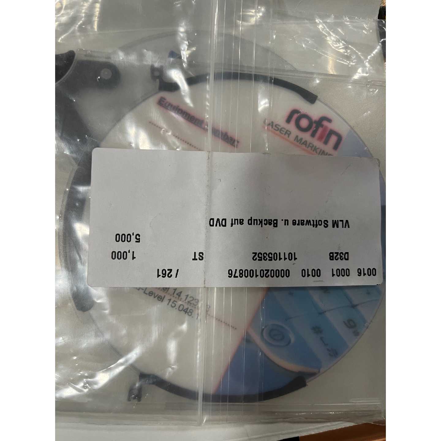 rofin激光打标机软件备份DVD 全新未拆封
