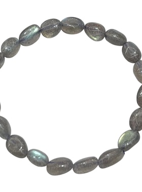 天然灰月光随形手串时尚小清新