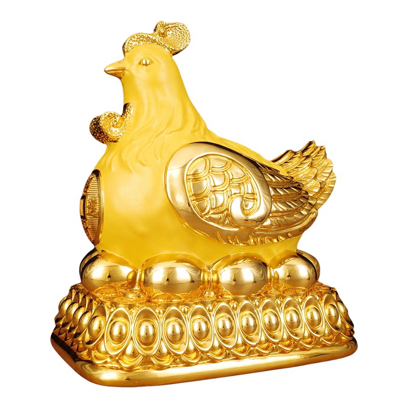 金鸡下蛋招财风水摆件