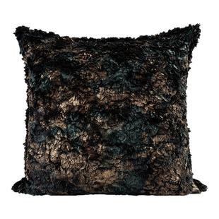 ELIN LONYAIN现代简约轻奢绒布烫金碎石纹意式靠垫抱枕样板房方枕