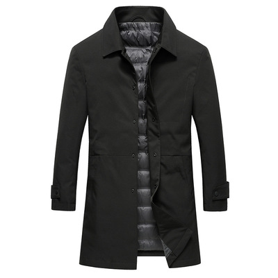 高品质行政商务简约羽绒服风衣