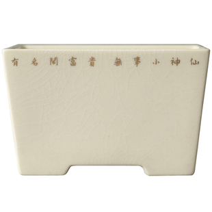 雅辑 无事小神仙 水仙盆菖蒲盆水培花盆 诗文系列 文房茶室清供