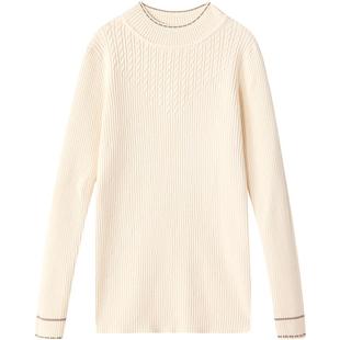 笛莎官方旗舰童装女童毛线衣冬季新款女孩儿童加厚保暖针织打底衫