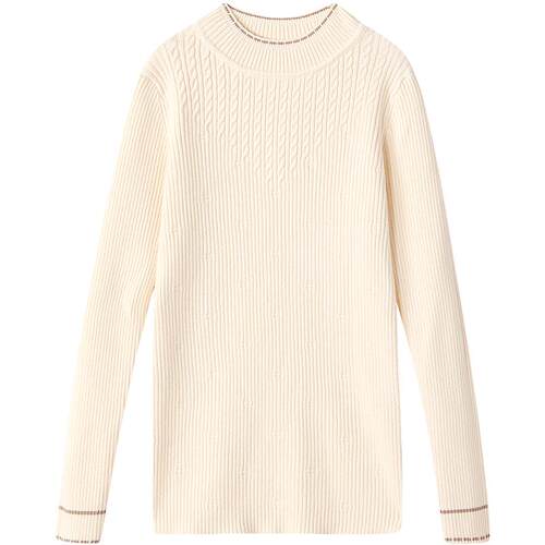 笛莎官方旗舰童装女童毛线衣冬季新款女孩儿童加厚保暖针织打底衫