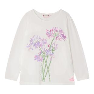 【Bonpoint X MOMA联名】2026秋冬女大童花卉长袖T恤衫小樱桃童装
