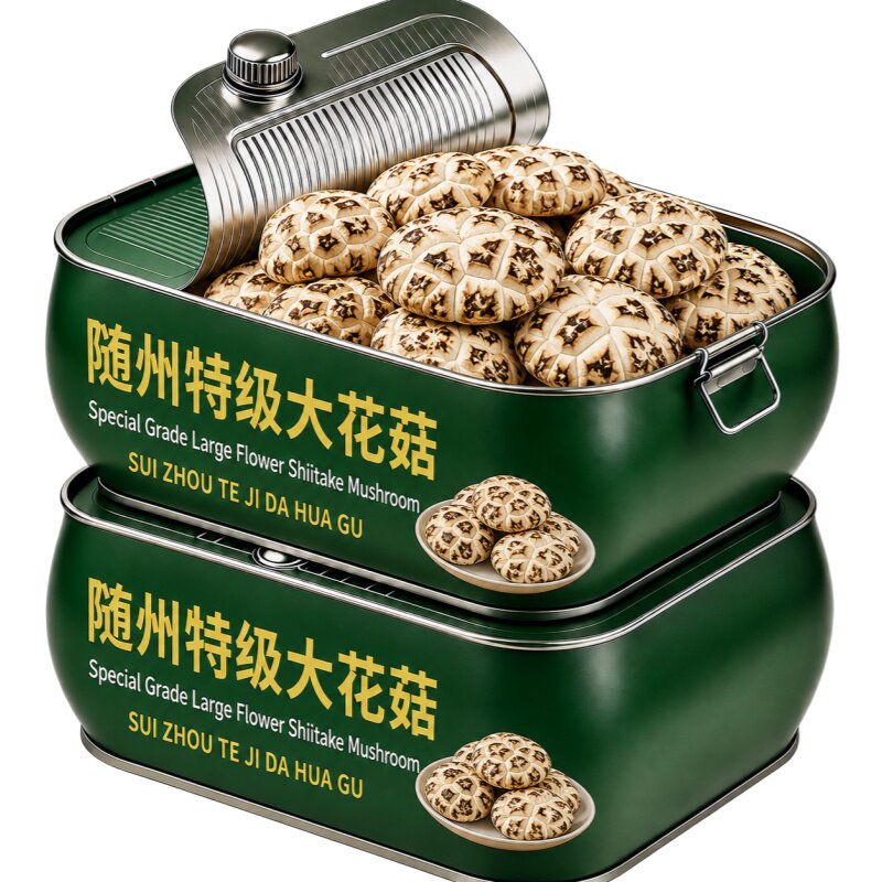 随州花菇官方旗舰店正品天然野生花菇干货特级椴木香菇煲汤食材