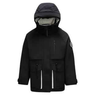 陈都灵|防护|森马羽绒服女冬中长款三防户外收腰工装风宽松厚外套