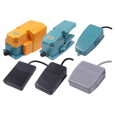 昌得CNTD脚踏开关CFS-1踏板201复位302自锁TFS脚踩3点动电源2米线