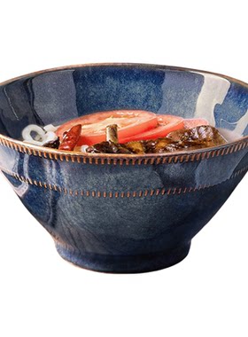 窑变釉斗笠面碗高级感吃面碗餐具