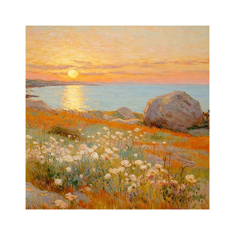 纯手绘油画法式中古风玄关挂画