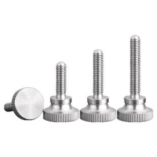 304不锈钢高头滚花螺丝手拧螺栓弹弓手扭螺钉M3M4M5M6M8M10 GB834