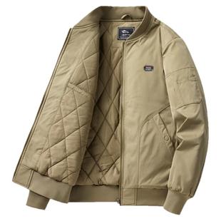 棒球领棉服男冬季复古工装飞行员夹克男外套棉袄美式休闲加厚棉衣