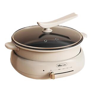 英式插头电煮锅4升5升分体式插电不粘锅打边炉香港用可拆洗电火锅