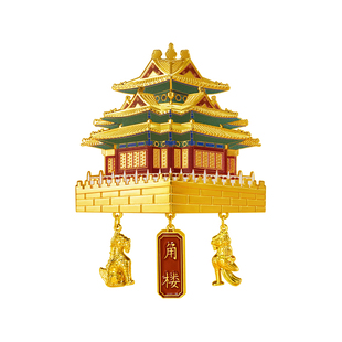 三尺鲤国潮文具 神武门冰箱贴角楼磁吸贴博物馆文创磁贴磁性贴强力磁贴高颜值国风生日礼物伴手礼