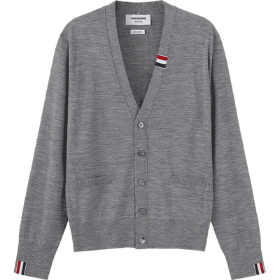 ThomBrowneV领羊毛衫针织衫开衫