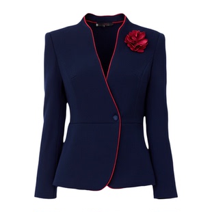 西装套装秋冬天女高级感时尚酒店前台行政正装职场气质职业工作服