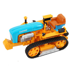 合金拖拉机模型履带拖拉机复古收割机农用作业车模型摆件仿真车模