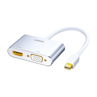 绿联 minidp转hdmi/vga电脑转换器dp接口雷电2扩展坞连接显示器投影仪外接转接头线适用macbookair笔记本