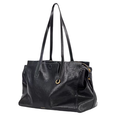 李娜同款山下循迹见物旅行包植鞣牛皮托特包通勤大容量托特公文包