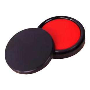 得力印泥黑色印台快干印台大号红色蓝色财务办公用品印泥盒红色印油按手印红印油小号印尼印章泥财务办公用品