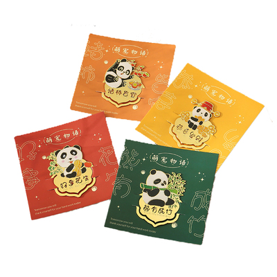 熊猫黄铜书签古典中国风纪念品