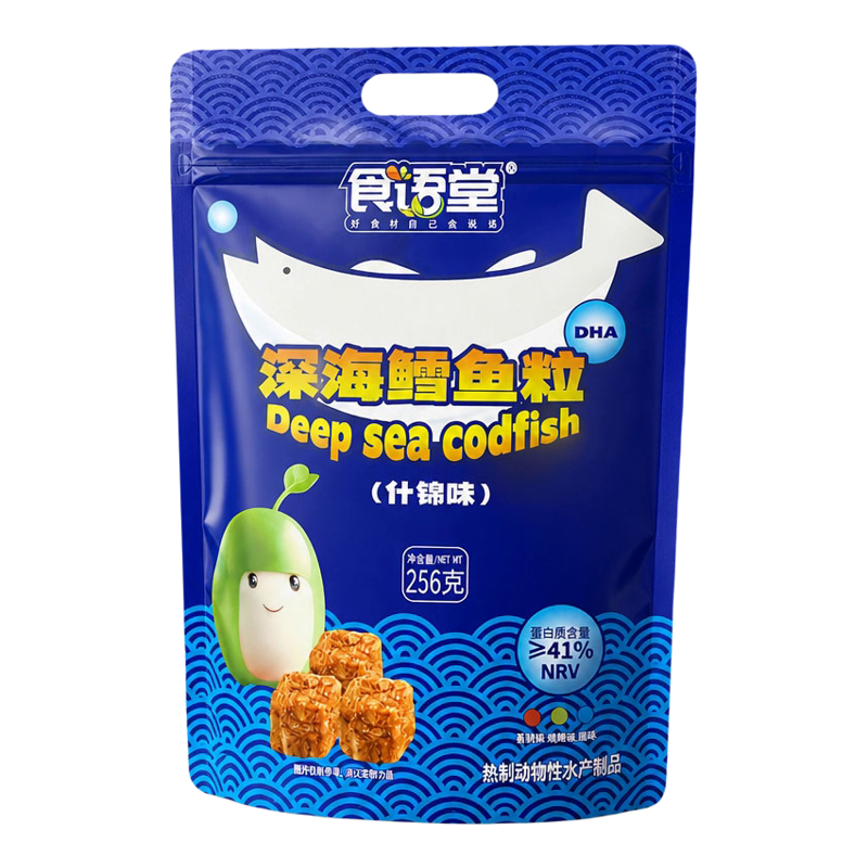 食语堂深海鳕鱼粒什锦味256g