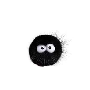 水貂毛球胸针韩版简约毛球别针毛衣配饰别扣毛绒胸花鞋白辅料装饰