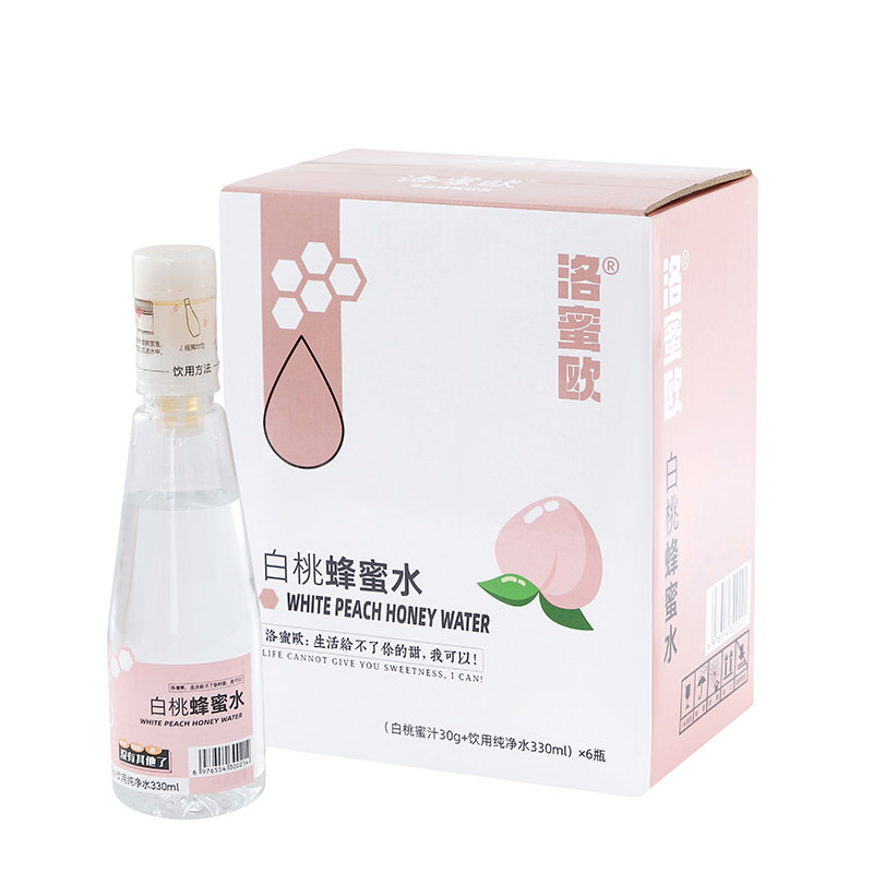 洛蜜欧蜂蜜水柠檬白桃混合装12瓶