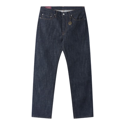 蓝布屋林方亨710修身直筒牛仔裤