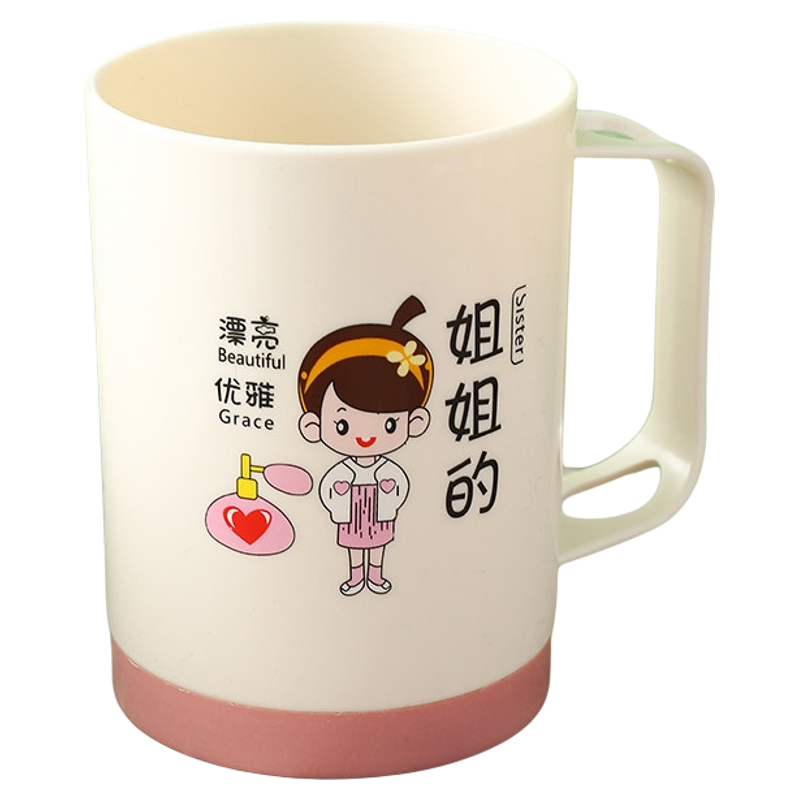亲子情侣一家四口卡通洗漱杯套装