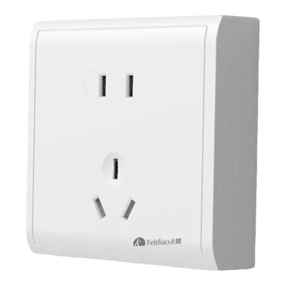 10A飞雕明装插座白色15年