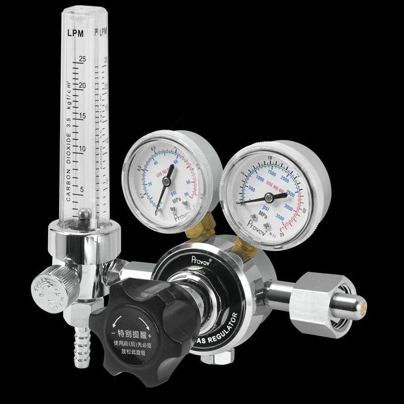 双表流量计减压阀YQSL-731L压力表氮氩氧混合标准气体甲烷尾气检