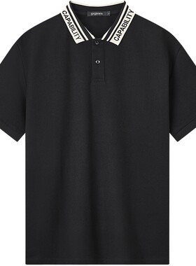 gxg.jeans男装 多色休闲字母提花翻领男式POLO衫男短袖 夏季热销