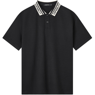 gxg.jeans男装 多色休闲字母提花翻领男式POLO衫男短袖 夏季热销