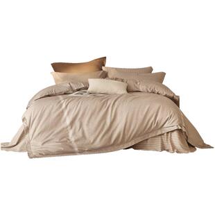 罗莱家纺全棉四件套纯棉U型拉链60支超柔U易套懒人易套被套件1.8m