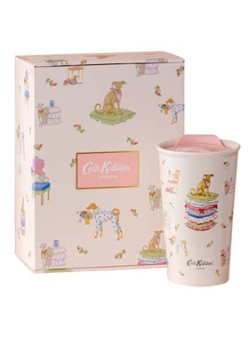 cathkidston双层防烫咖啡杯送礼