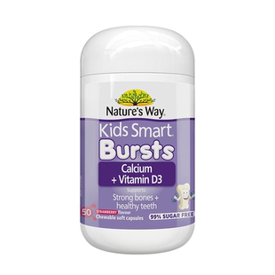 Nature'sWay澳洲佳思敏VD3液体钙软胶囊50粒婴幼儿宝宝补钙钙片