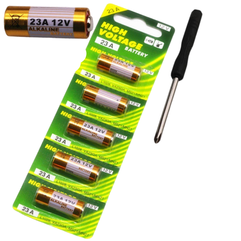 23A12V电池23AE12伏A23S引闪器门铃吊灯电动车库卷帘门遥控小电池