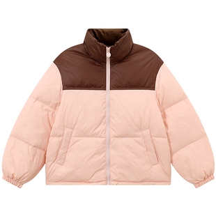 笛莎童装女童羽绒服2025冬装新款中大童儿童小女孩短款面包服外套