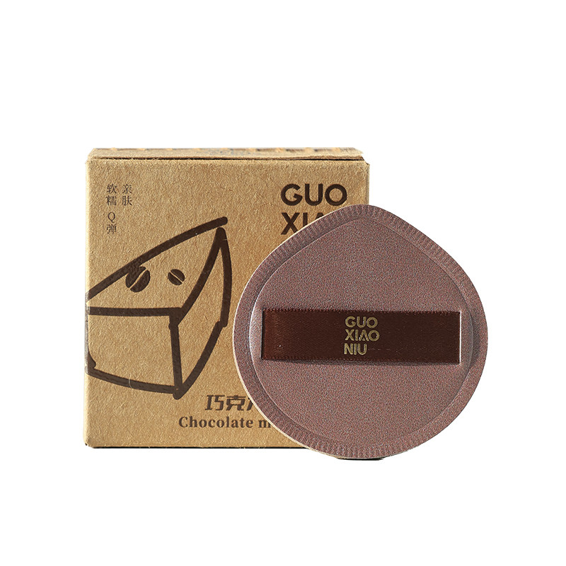 郭小妞巧克力慕斯粉扑气垫上妆工具干湿两用定妆美妆蛋粉底液专用