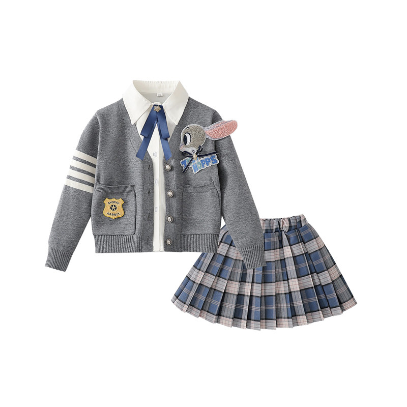 DSCG女童JK套装学院风百褶裙子