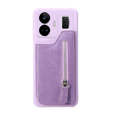 零钱包realme真我适用gtneo5手机壳neo6卡套gt大师探索版卡包真我10pro十保护套V11放卡q5插卡x7pro支架s新款