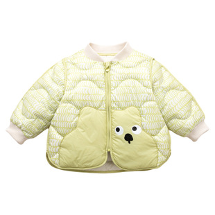 婴幼儿羽绒服轻薄保暖宝宝短款外套冬季新款白鸭绒男童女孩面包服