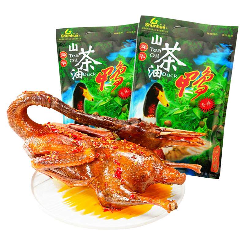 【过节送礼】舜华临武鸭山茶油鸭酱板鸭湖南郴州特产整只鸭伴手礼