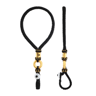 莫尘黄金钥匙扣平安扣字母转运珠男上司本命年红情侣足金汽车挂件